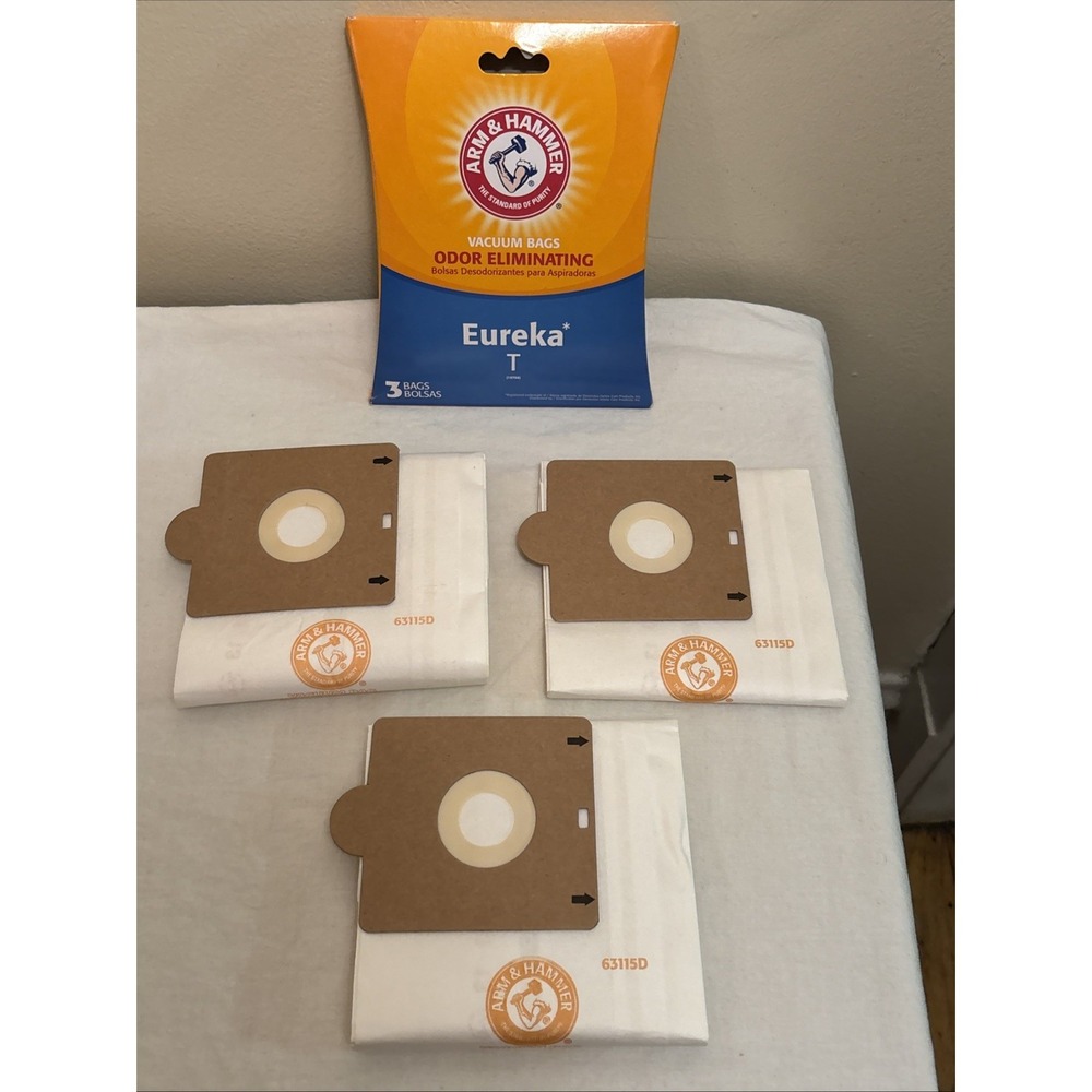 Arm & Hammer Eureka T Vacuum Bags Odor Eliminating 15756 3 Pack Rally 2 Maxima